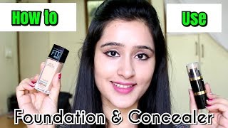 कैसे लगाएं फाऊंडेशन और कन्सीलर  How to buy amp Apply Foundation amp Concealer [upl. by Ynafit]