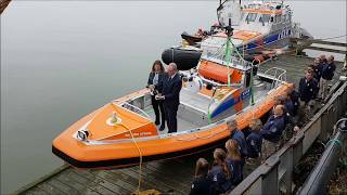 Doop nieuwe reddingboot KNRM Reddingstation Stellendam [upl. by Lunnete]