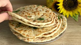 Only FLOUR and YOGURT flatbread super easy delicious 💯 no yeast no waiting ‼️ready in minutes [upl. by Roldan]