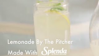 Lemonade by the Pitcher with SPLENDA® Sweetener [upl. by Yadrahs835]