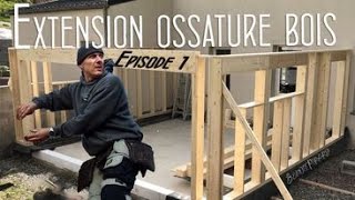 construire son Extension en ossature bois 1 [upl. by Diehl]