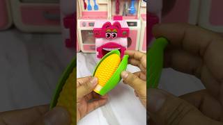 Satisfying With Unboxing Miniature Washing Machine Eating Corn Set Toys ASMR Videos [upl. by Ainerol]