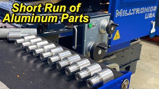 Aluminum Standoffs Machined in the CNC Lathe [upl. by Akirre10]