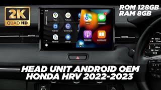 HONDA HRV 2022 GANTI HEAD UNIT ANDROID FITUR ORIGINAL TETAP BERFUNGSIFITUR LENGKAP [upl. by Anitteb]