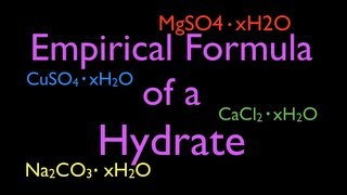 Empirical Formula of a Hydrate [upl. by Bigner]