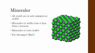 Mineraler og bergarter [upl. by Aynosal117]