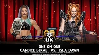 Candice LeRae v Isla Dawn  NXT UK [upl. by Waal]