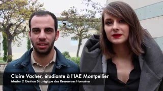 Les étudiants de lIAE Montpellier à Handijob Forum Emploi et Handicap [upl. by Naiva805]