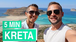 Kreta in 5 Minuten ☀🌈 An der Küste von Heraklion bis Chania [upl. by Refanej]