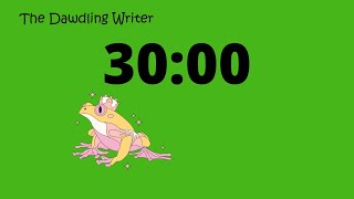 30 Minute SILENT Farting Fancy Frog Timer for Study Focus Work Writing Reading amp Productivity [upl. by Otipaga]