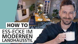 EssEcke im modernen Landhausstil einrichten 🪑  How to  INTERIYEAH Einrichten mit SEGMÜLLER [upl. by Portland]