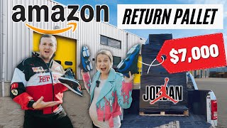 We Spent 750 on a Pallet of Amazon Returns  Unboxing 7000 in MYSTERY Items [upl. by Aeli]