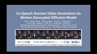 CVPR24 CoSpeech Gesture Video Generation via MotionDecoupled Diffusion Model [upl. by Ecilayram339]