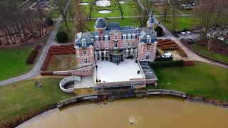 Drone footage of the quotKasteel van Brasschaatquot in Belgium [upl. by Dyraj]