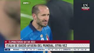 Italia se quedó afuera del mundial otra vez Eliminatorias Qatar 2022 [upl. by Coit166]