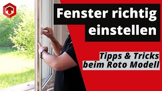 So stellst du dein ROTO FENSTER richtig ein  Welches WERKZEUG zum FENSTER EINSTELLEN tonitec [upl. by Jehius]