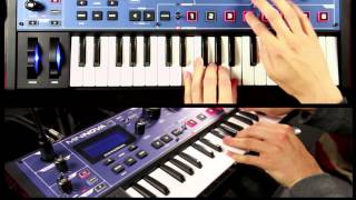 Novation  MiniNova synth tutorial Selecting Sounds [upl. by Erdnad]