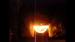 Rocket stove heater on steroids burning waste oil [upl. by Yortal]