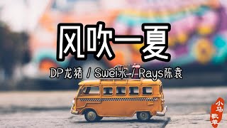 风吹一夏  DP龙猪  Swei水  Rays陈袁【動態歌詞】『风吹过我的头发，淋着雨我就站在你家楼下』♪ 抖音洗脑神曲 [upl. by Bullock]