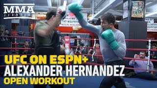 UFC Brooklyn Alexander Hernandez Open Workout Highlights  MMA Fighting [upl. by Leftwich]