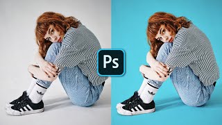 How to Change Background Color in Photoshop  1 Minute Tutorial [upl. by Laumas354]