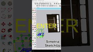 Simetría a un Objeto en Sketchup  Espejo o Mirror [upl. by Orutra]