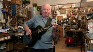 Veillette Guitars  Black Avante Gryphon 12String played by Joe Veillette [upl. by Tirza]