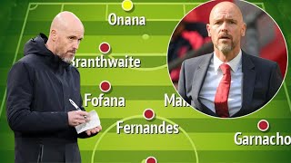 How Man Utd can line up next season in dream scenario as Erik ten Hag told transfer budget [upl. by Normy]