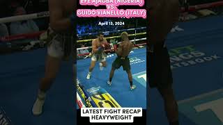 NEW SUPERSTARS OF HEAVYWEIGHT AJAGBA VS VIANELLO boxing latest heavyweights trending sv265 [upl. by Bonnell]