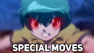 ALL OF SAGITTARIOS SPECIAL MOVES Kenta Beyblade [upl. by Einafpets514]