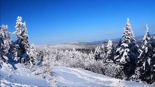 Superbes images relaxantes nature sous la neige en hiver drone  musique zen de Frantz Amathy [upl. by Edi]