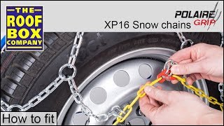 Polaire XP16 Snow chains  How to fit [upl. by Aicilet]