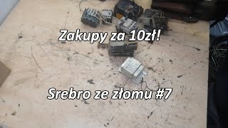 Srebro ze złomu 7  Zakupy za 10zł [upl. by Llednek]