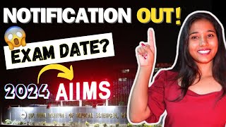 AIIMS BSc Nursing Exam Date 2024  AIIMS Calendar 2024 [upl. by Ladnyc]