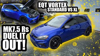 MK75 Golf Rs EQT Vortex Standard vs XL Turbo Upgrades [upl. by Tibbitts]