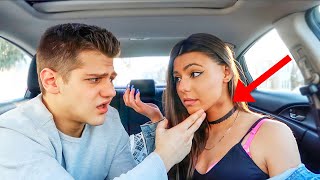 HICKEY PRANK ON BOYFRIEND HE FREAKED OUT [upl. by Nit733]