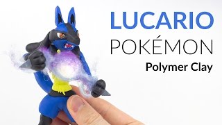 Lucario Pokemon – Polymer Clay Tutorial [upl. by Amoeji462]