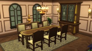 The Sims 4 Maxis  Rooms ep 303 Distinguished Dining DU [upl. by Chan]