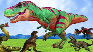 All Red Spiderman FPS Avatar in Jurassic Park Godzilla Evolution Dinosaurus [upl. by Adniralc638]