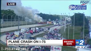 Jet crashes into vehicle near I75 in Collier County [upl. by Bancroft]