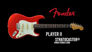 FENDER Player II Stratocaster®  Coral Red  Tone Master Pro [upl. by Diskson]