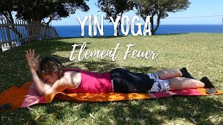 Yin Yoga Element Feuer  Herz und Dünndarm Meridian  den Sommer spüren 40 Min [upl. by Esinet]