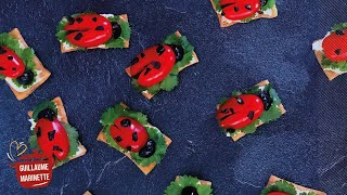 COMMENT FAIRE DES COCCINELLES POUR LAPERO  RECETTE ULTRA FACILE  APERO ADDICT [upl. by Murton]