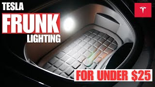 Tesla DIY Frunk and Trunk Light Install for Under 25 [upl. by Combs]