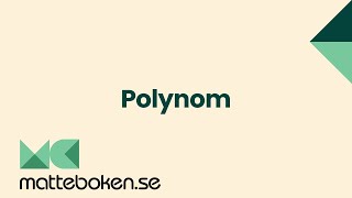 Polynom  Matte 2 [upl. by Wolbrom]