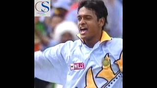 Debasis Mohanty Troubles Nathan Astle With Great Swing Bowling [upl. by Assenay]