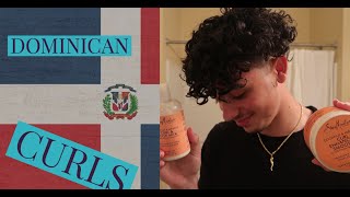 CURLY HAIR TUTORIALROUTINE Dominican [upl. by Barty]