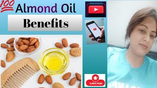 Almond oil benefits For facehair and skinhomeremedies626 [upl. by Napier63]