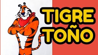 ZUCARITAS  COMO DIBUJAR AL TIGRE TOÑO [upl. by Zetnas]