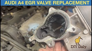 Audi A4 egr valve replacement P0403 P0408 20 tdi B7 [upl. by Nwahsel]